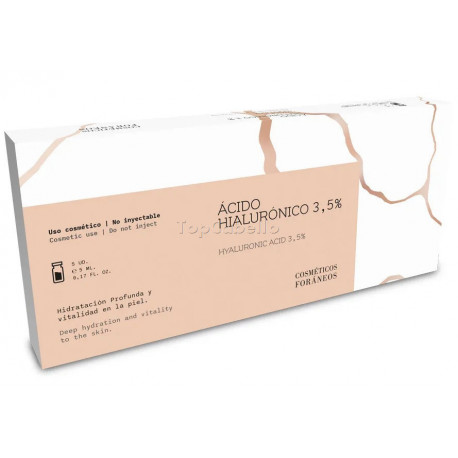 Ampollas Ácido Hialurónico 3,5% no reticulado (5x5ml) Cosmeticos Foráneos