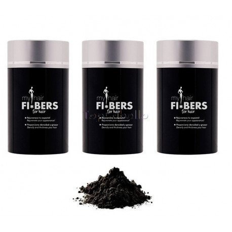 Pack 3 uds Fibras Capilares MyHair FI*BERS 22gr Negro