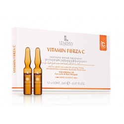 Tratamiento reparador intensivo ampollas VITAMIN FORZA C LENDAN 12x2ml