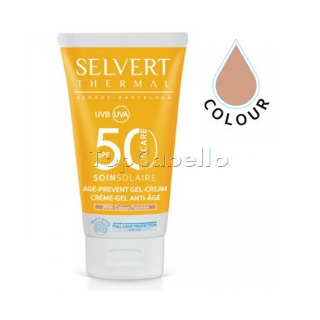 Gel-Crema Facial COLOR Sun Care Age Prevent SPF 50 Selvert 50ml