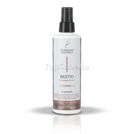 Tratamiento en crema 10 en 1 BEST10 COCONOUT 200ml Profesional Cosmetics