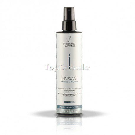 Spray Fijación y Volumen HAIRLIVE VOLUMEN&KERATIN 250ml Profesional Cosmetics