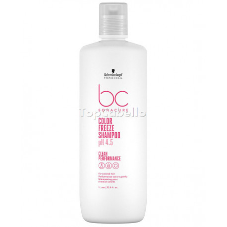 Champú Cabello Coloreado pH4.5 BC COLOR FREEZE VEGAN CARE Schwarzkopf 1000ml
