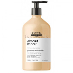Champú Reestructurante instantáneo Expert ABSOLUT REPAIR (Protein + Gold Quinoa) LOREAL 750ml