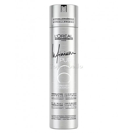 Laca Extrafuerte Hipoalergénica INFINIUM PURE X-STRONG Loreal 500ml