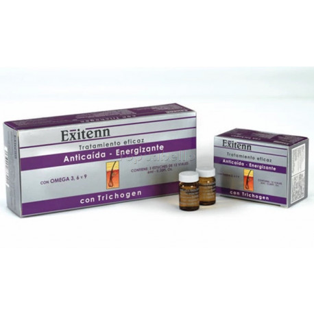 Tratamiento Anticaída Energizante Trichogen EXITENN 36 viales 6 ml