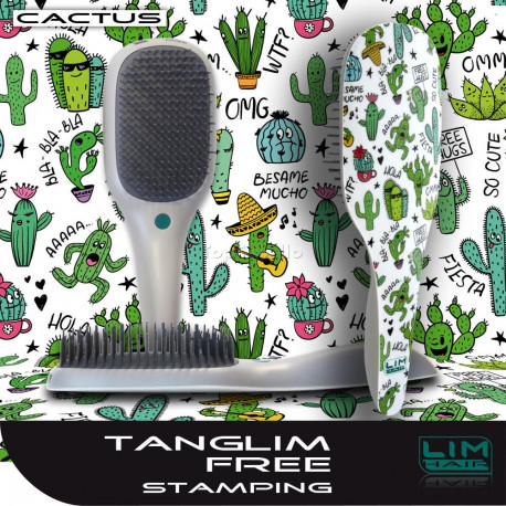 Cepillo Desenredante 3 alturas púas TANGLIM FREE CACTUS Lim Hair