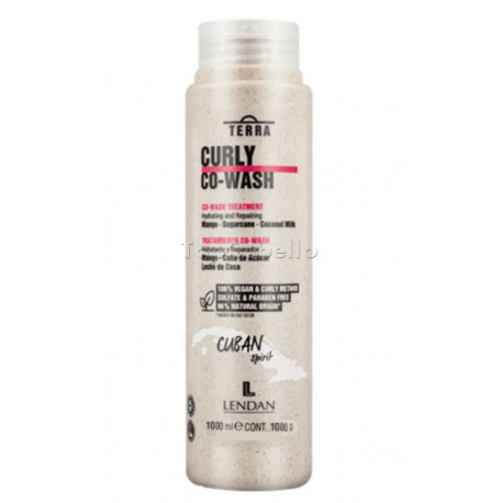 Champú TERRA CURLY CO-WASH Hidratante y Reparador Metodo Curly Lendan 1000ml