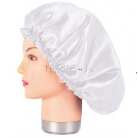 Gorro de Satén Anti Frizz Protector Peinado Blanco Bifull