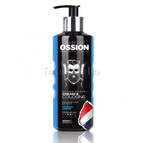 After Shave & Cologne EN CREMA 2 en 1 OCEAN WAVES Ossion 400ml