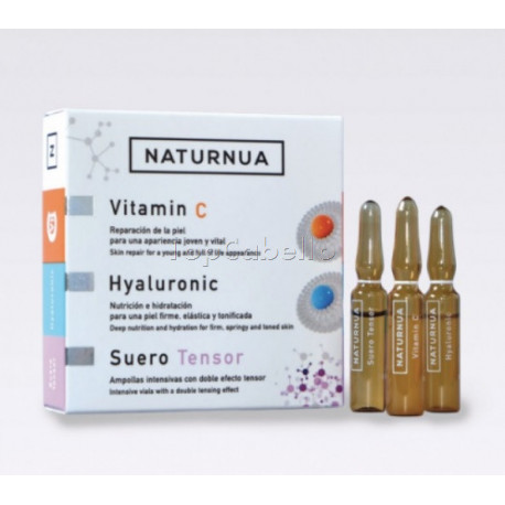 Pack 3 Ampollas x 2ml (Vitamina C+ Hyaluronic + Suero Tensor) Naturnua