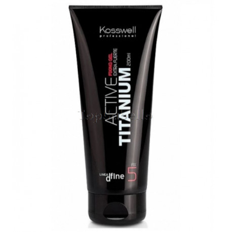 Gel fijador Extrafuerte Active Titanium Kosswell 200ml