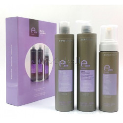 PACK Cabellos Rizados E-LINE CURLY Eva Professional (Champú+Acondicionador+Espuma)