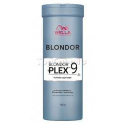 Polvo Decolorante BLONDOR PLEX 9 - Hasta 9 niveles aclarado- Complejo Anticobrizo- 400gr.