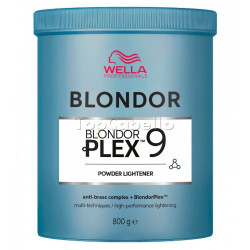 Polvo Decolorante BLONDOR PLEX 9 - Hasta 9 niveles aclarado- Complejo Anticobrizo- 800gr.