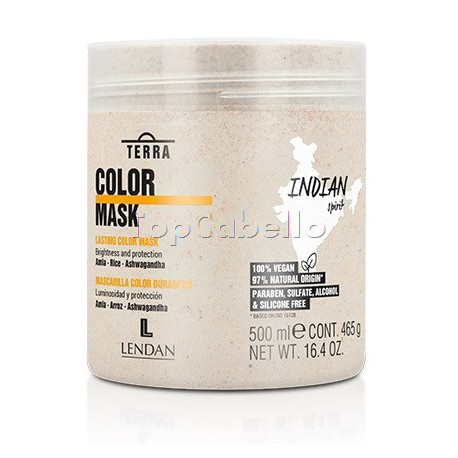 Mascarilla Cabellos Coloreados TERRA COLOR Duradero - 100% VEGANA - Lendan 500ml
