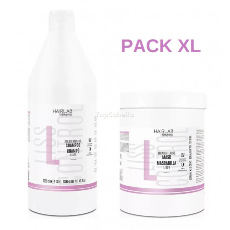 Pack XL - Antifrizz Alisado perfecto Salerm Hairlab (Champú + Mascarilla)