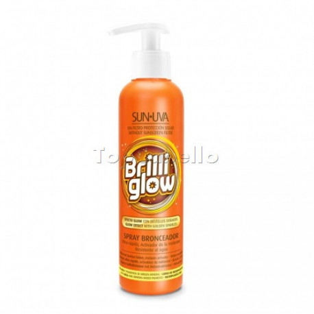 Acelerador Bronceado con Destellos Dorados BRILLI GLOW -SIN FPS- SUN UVA 200ml