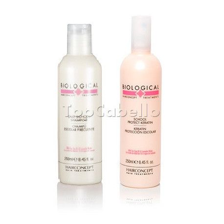 PACK Hair Concept BIOLOGICAL ESCOLAR (Champú Uso Frecuente + Keratin Acondicionador Protección)