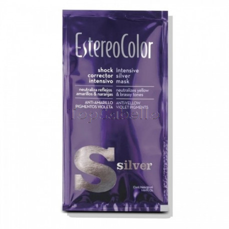 Mascarilla Capilar Anti-amarillos SILVER EstereoColor Shock 50ml 