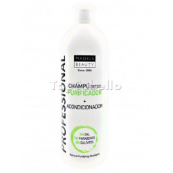 Champú DETOX Carbón Activo 1000ml MADELSA - Champú Falleras