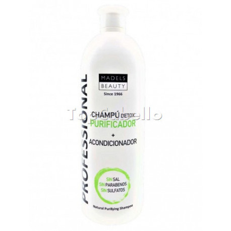 Champú DETOX Carbón Activo 1000ml MADELSA - Champú Falleras