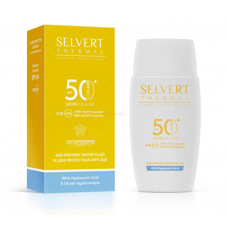 Sun Care Age-prevent WATER FLUID SPF50+ With Hyaluronic Acid Selvert 50ml