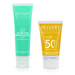 Pack SELVERT Sun Care Age Prevent: Gel-Crema SPF50 + Emulsión Cooling Efect After Sun