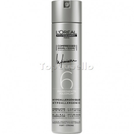 Laca Fuerte Hipoalergénica INFINIUM PURE STRONG Loreal 500ml