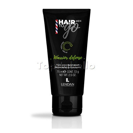 Sérum Facial Triple Acción Rostro-Barba-After save WARRIOR DEFENSE Hair To Go Men Lendan 75ml