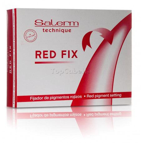 Fijador de Pigmentos Rojizos Red Fix Salerm (12 ampollas 5 ml.)
