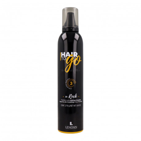 Espuma de modelaje Rizos Flexibles Hair To Go U ROCK Lendan 300ml