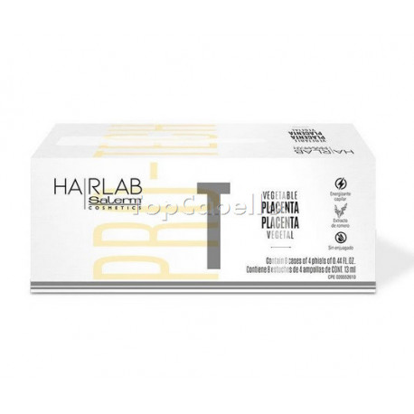 Tratamiento Reestructurante en ampollas Salerm Hairlab Placenta Vegetal (32x13 ml)