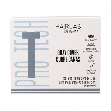 Ampollas Cubre Canas Salerm HAIRLAB GRAY COVER (12 ampollas 5 ml.)