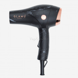 Mini Secador Viaje GLAMU MÁRMOL NEGRO 1000w Tourmaline Giubra