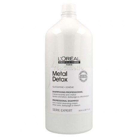 Champú Antimetales Limpieza Profunda EXPERT METAL DETOX LOREAL 1500ml