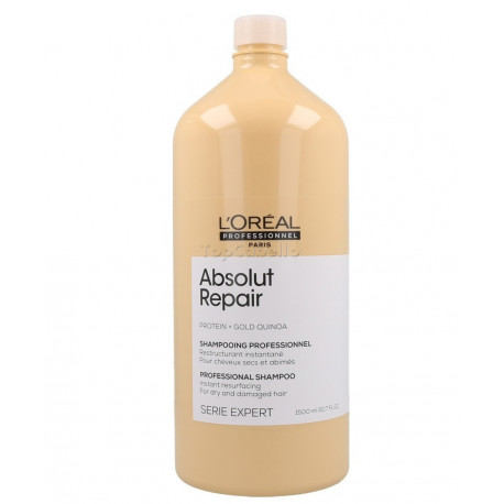 Champú Reestructurante instantáneo Expert ABSOLUT REPAIR (Protein + Gold Quinoa) LOREAL 1500ml