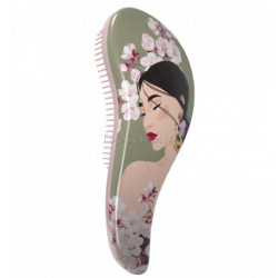 Cepillo Desenredante VERDE FLORES ASIA Sibel