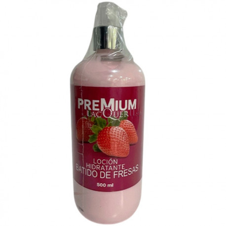 Loción Hidratante BATIDO DE FRESAS Premium LACQUER 500ml