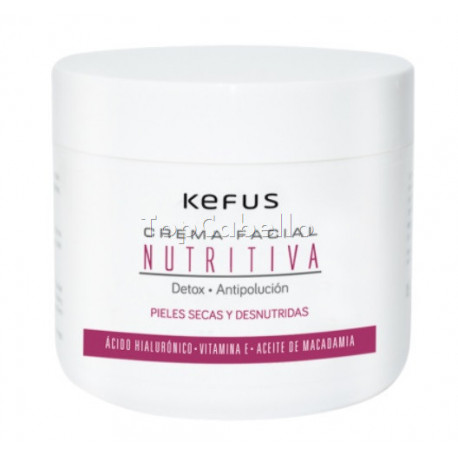 Crema Facial Nutritiva con Ácido Hialurónico KEFUS 500ml