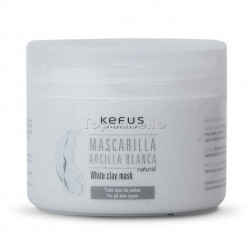 Mascarilla Arcilla Blanca Natural - Facial, Coporal y Capilar - KEFUS 250ml