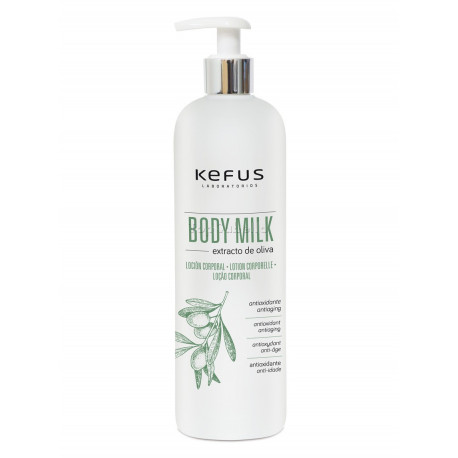 Loción Corporal Body Milk con Extracto de Oliva KEFUS 500ml