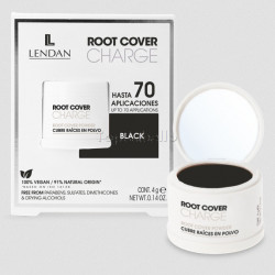Cubre Raíces en Polvo Mineral Sin Sulfatos ROOT COVER CHARGE - Negro/Black - Lendan 4gr.