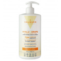 Loción Corporal Naranja y Vainilla HYALUDROPS Valquer – Hidratación 72H - 700ml