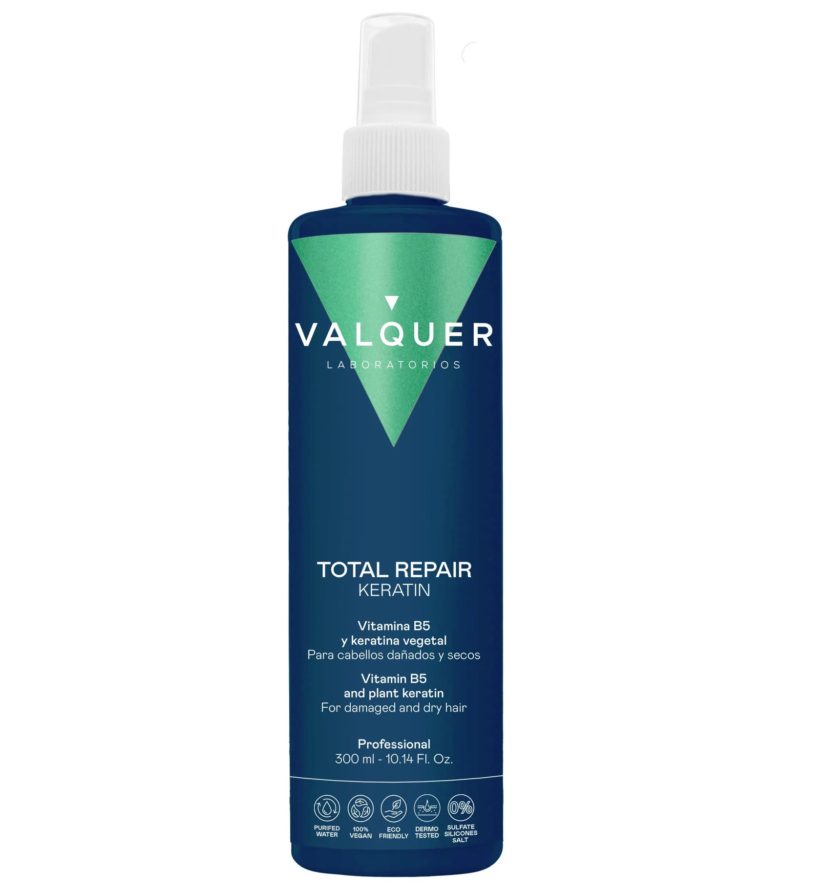 KERATINA PURA Total Repair Valquer 300ml para cabellos dañados o