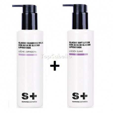 Pack Desmaquillante GLACIAR Summe Cosmetics (Leche Limpiadora + Tonico)