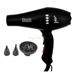 Secador Iónico Profesional NEGRO DIAVOLO IONIC Edition 2200-2400w Irene Rios