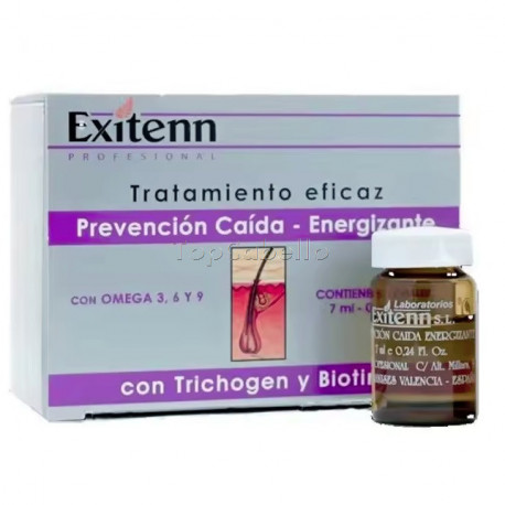 Tratamiento Anticaída Energizante Trichogen EXITENN 12 viales 7 ml