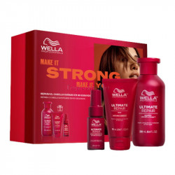 Pack Reparación Cabello Dañado WELLA ULTIMATE REPAIR Champú + Mascarilla + Serum)
