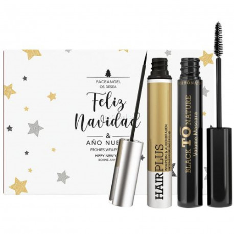 Pack Navidad HAIRPLUS Fluido Crecimiento Cejas y Pestañas 1,5ml + Mascara BLACK TO NATURE
